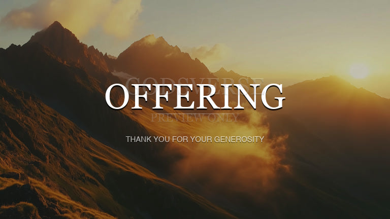 Offering worship background mountain majesty