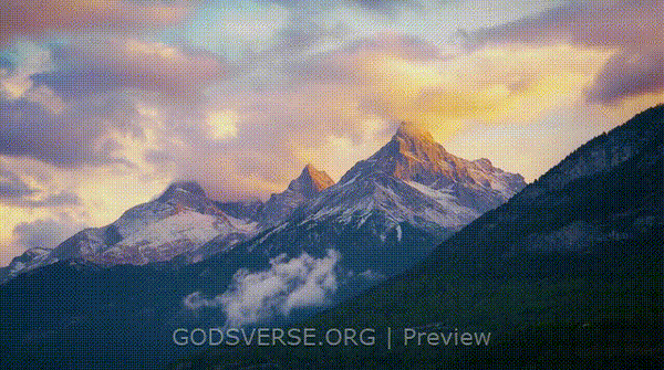 Blank motion background mountain majesty