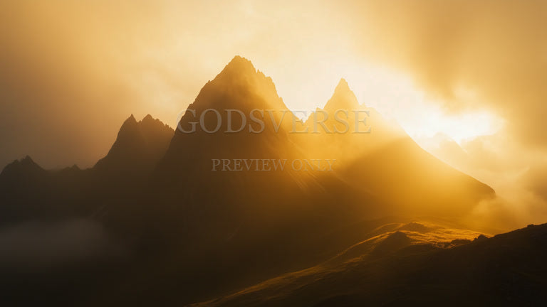 Blank worship background mountain majesty