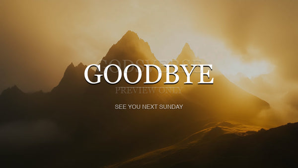 Goodbye worship background mountain majesty