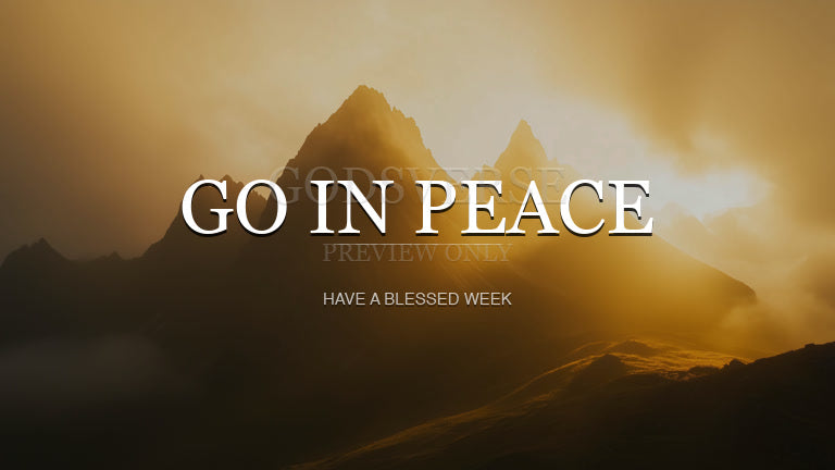 Go In Peace worship background mountain majesty