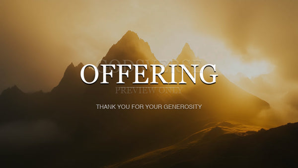 Offering worship background mountain majesty
