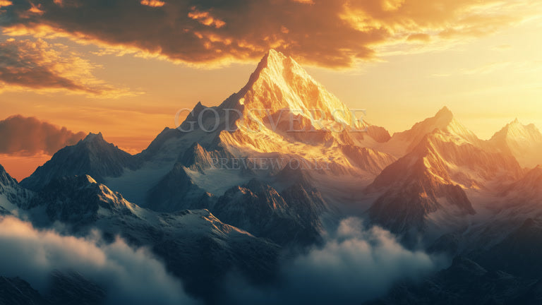 Blank worship background mountain majesty