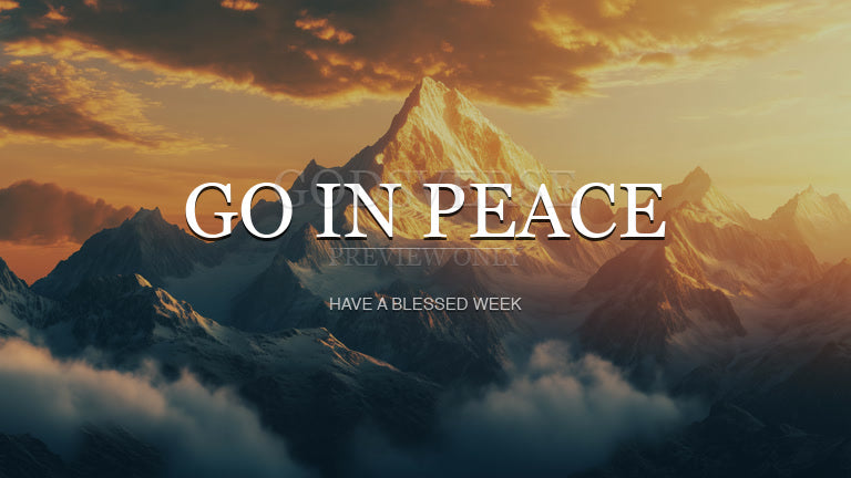 Go In Peace worship background mountain majesty