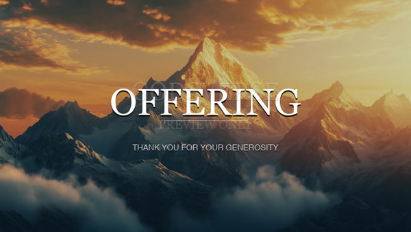 Offering worship background mountain majesty