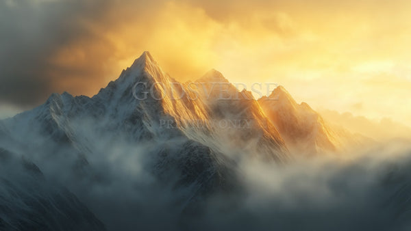 Blank worship background mountain majesty