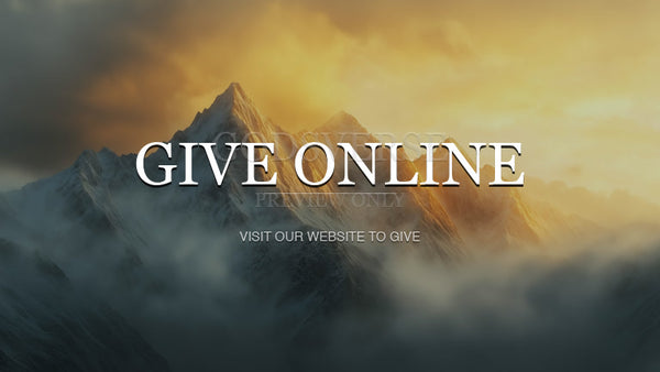 Give Online worship background mountain majesty