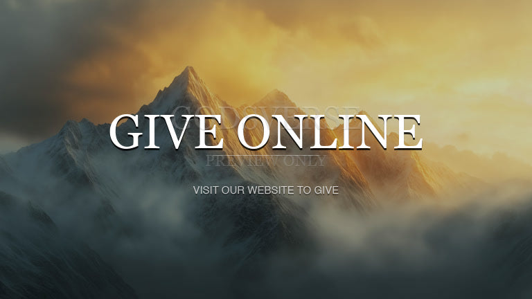 Give Online worship background mountain majesty