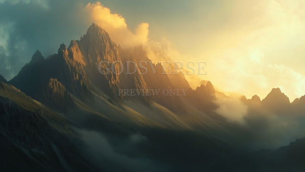 Blank worship background mountain majesty