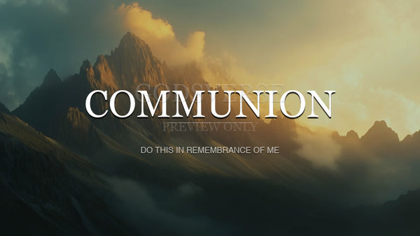 Communion worship background mountain majesty