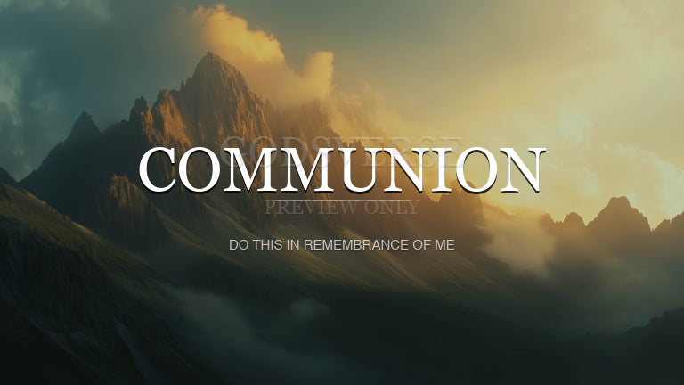 Communion worship background mountain majesty