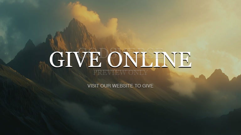 Give Online worship background mountain majesty