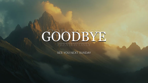 Goodbye worship background mountain majesty