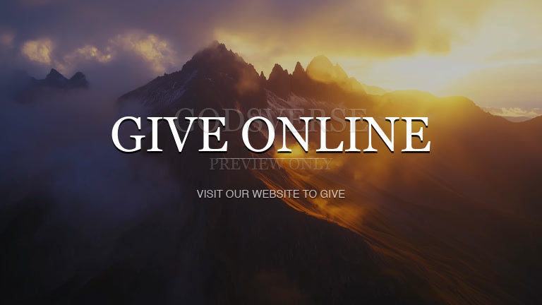 Give Online worship background mountain majesty