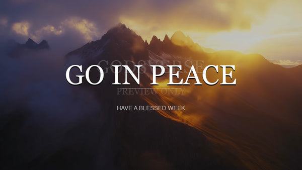 Go In Peace worship background mountain majesty