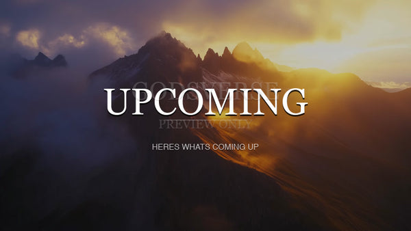 Upcoming worship background mountain majesty