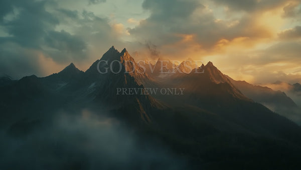 Blank worship background mountain majesty