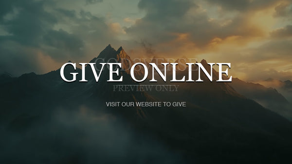 Give Online worship background mountain majesty