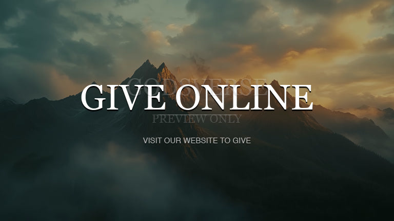 Give Online worship background mountain majesty