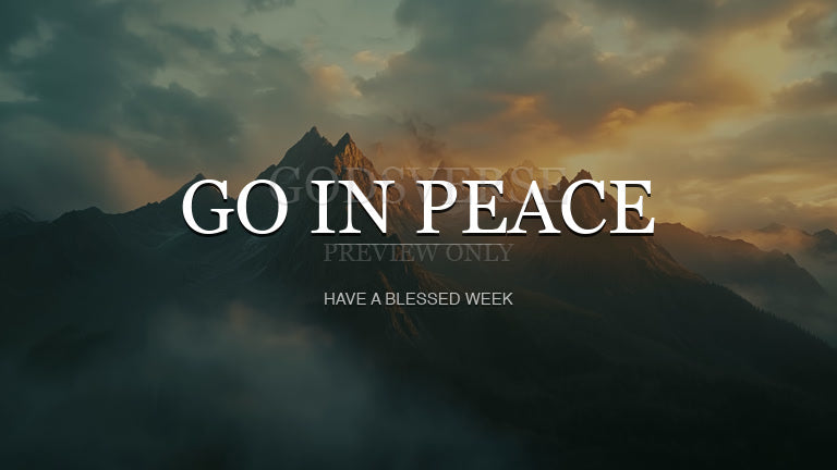 Go In Peace worship background mountain majesty