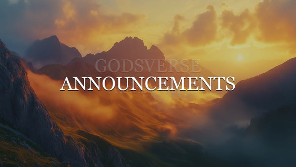 Announcements worship background mountain majesty