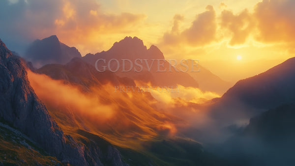 Blank worship background mountain majesty