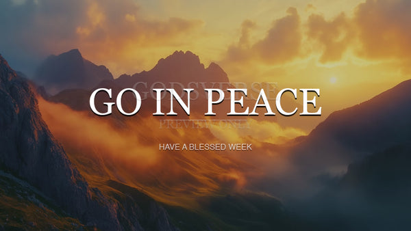 Go In Peace worship background mountain majesty