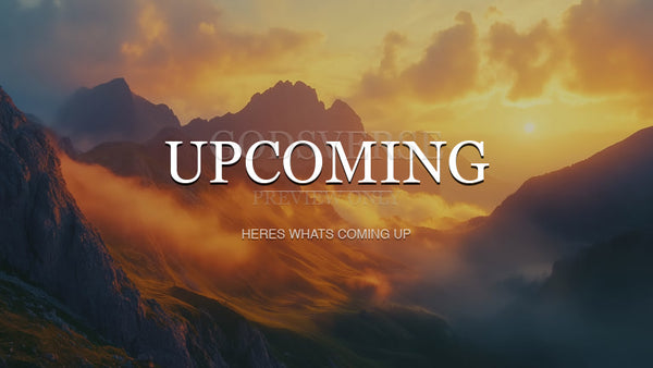 Upcoming worship background mountain majesty