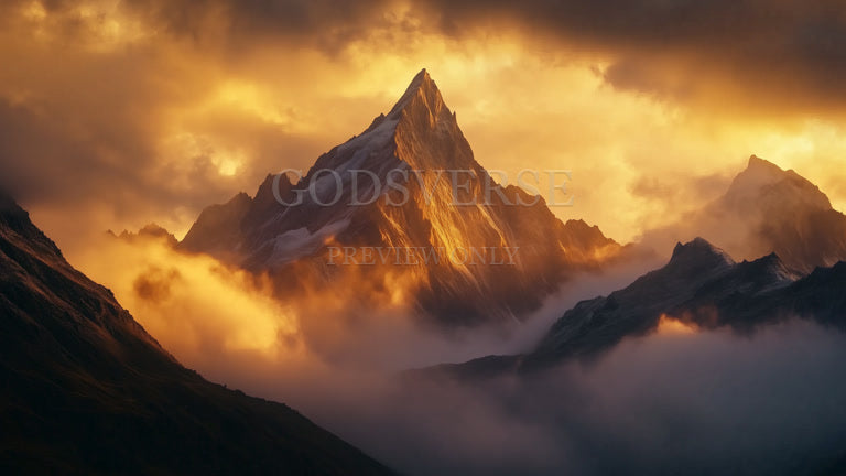 Blank worship background mountain majesty
