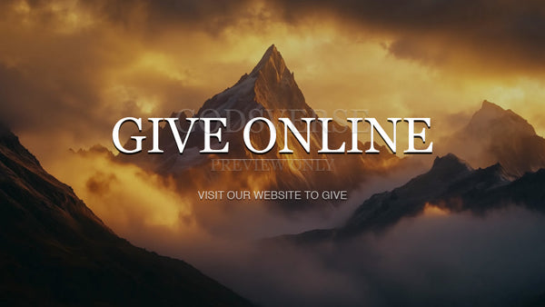 Give Online worship background mountain majesty