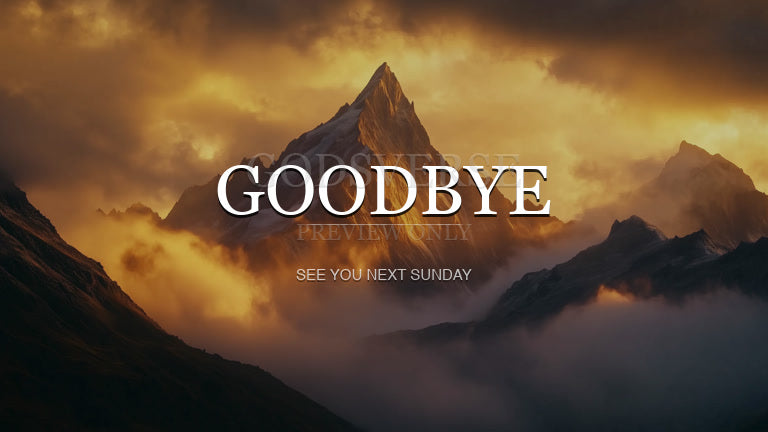 Goodbye worship background mountain majesty