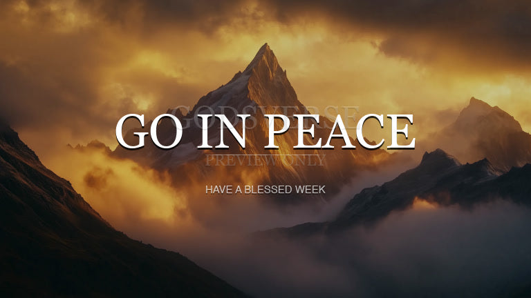 Go In Peace worship background mountain majesty
