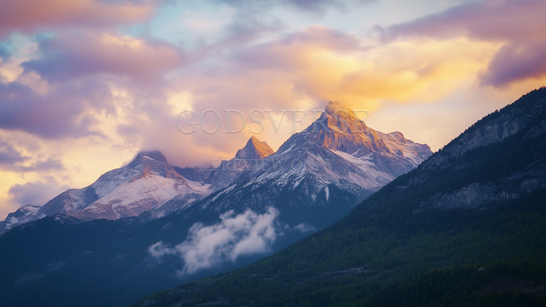 Blank worship background mountain majesty