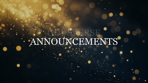 Announcements worship background particle worship