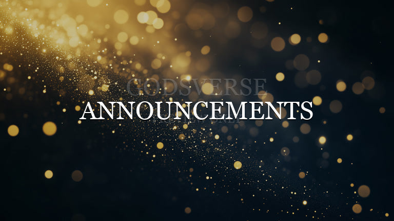 Announcements worship background particle worship