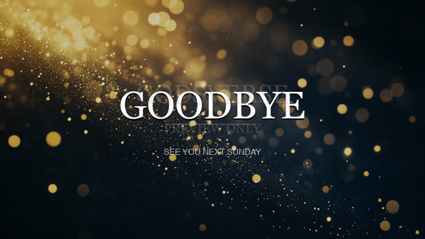 Goodbye worship background particle worship