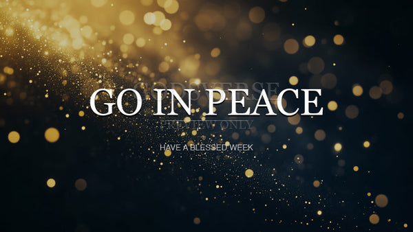 Go In Peace worship background particle worship