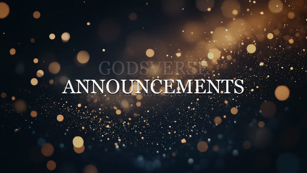 Announcements worship background particle worship