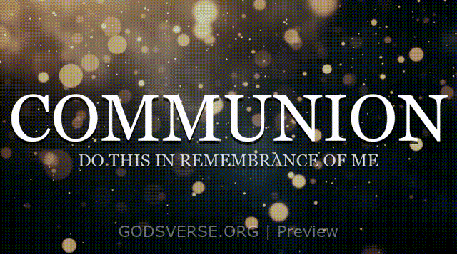 Communion motion background particle worship