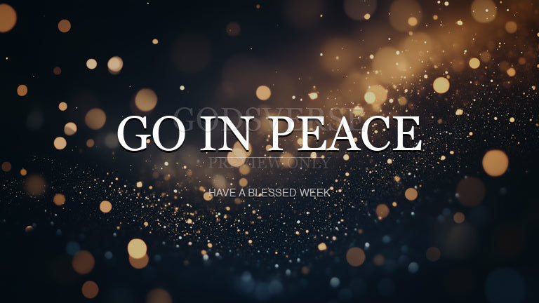 Go In Peace worship background particle worship
