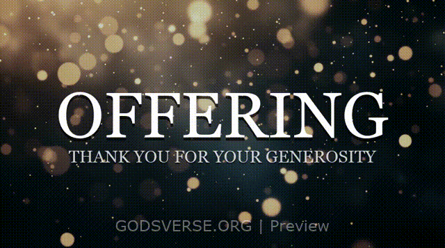 Offering motion background particle worship