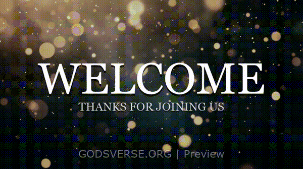 Welcome motion background particle worship