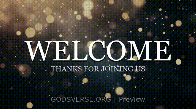 Welcome motion background particle worship