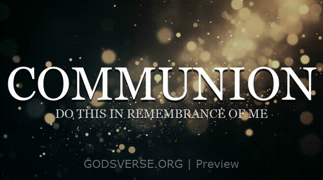 Communion motion background particle worship