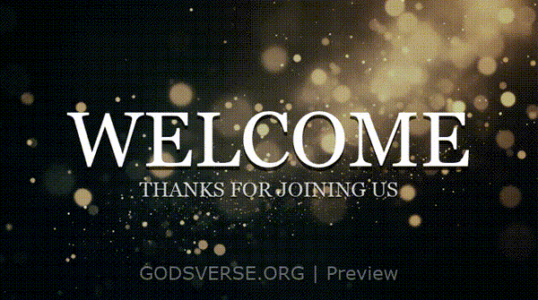 Welcome motion background particle worship