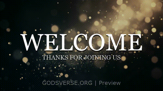 Welcome motion background particle worship