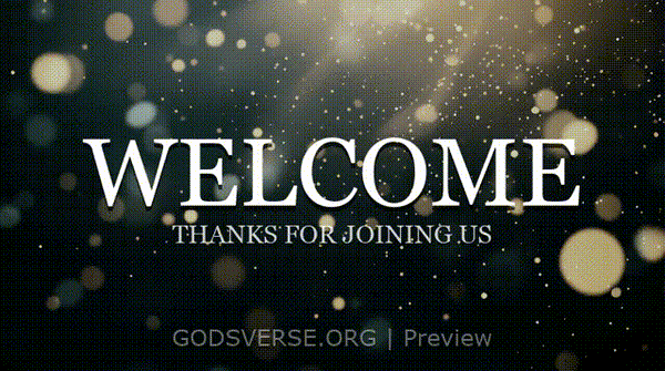 Welcome motion background particle worship