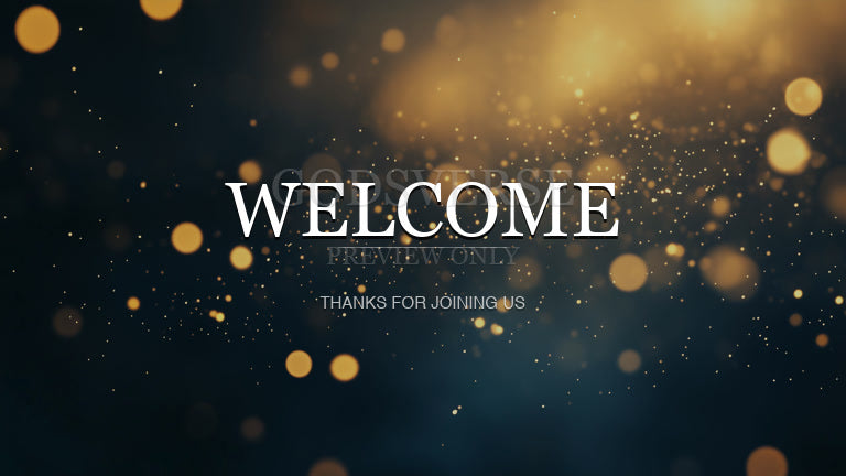 Welcome worship background particle worship