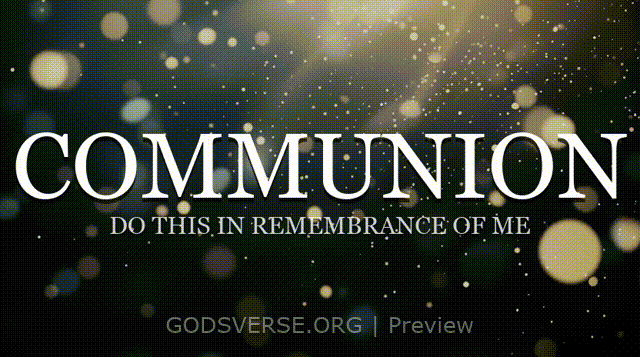 Communion motion background particle worship