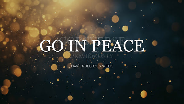 Go In Peace worship background particle worship